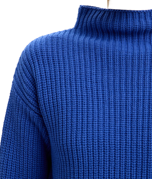 Selma Sus Ls Knit Pullover - Dazzling Blue