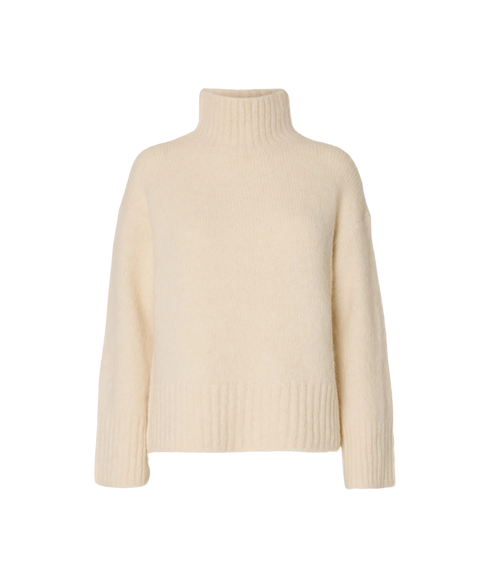 Gabriella LS Knit High Neck - Grey