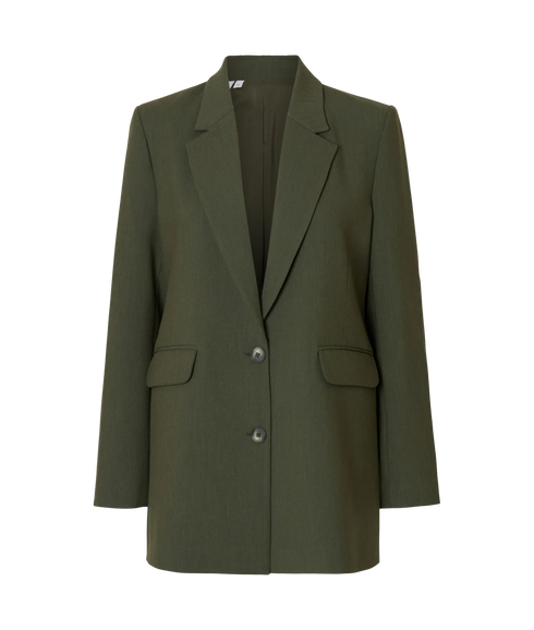 Rita Ls Relaxed Blazer Mel - Deep Depths Melange