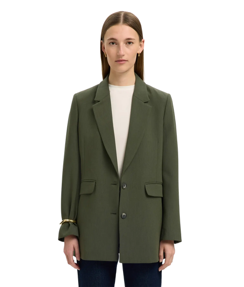 Rita Ls Relaxed Blazer Mel - Deep Depths Melange
