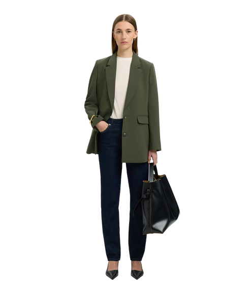 Rita Ls Relaxed Blazer Mel - Deep Depths Melange