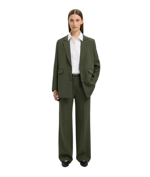Rita Mw Wide Pant Mel - Deep Depths Melange
