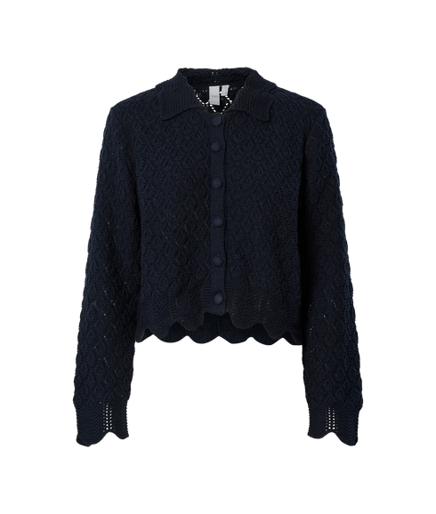 Sava Ls Knit Cardigan S. - Navy Blazer