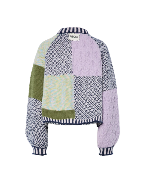 Remix Ls High Neck Knit Bc - Birch Design 1B