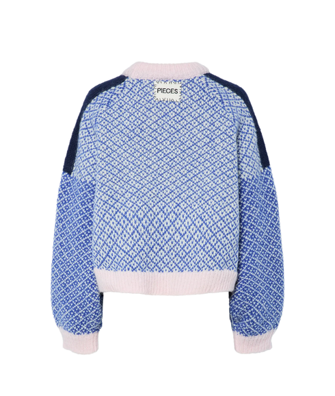 Remix Ls High Neck Knit Bc - Birch Design 3B