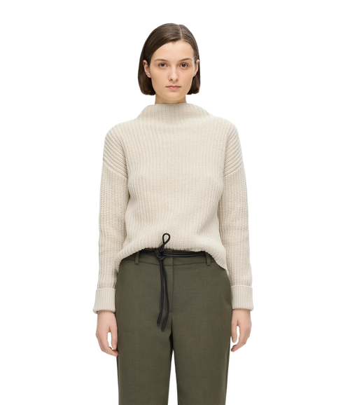 Selma Sus Ls Knit Pullover - Birch