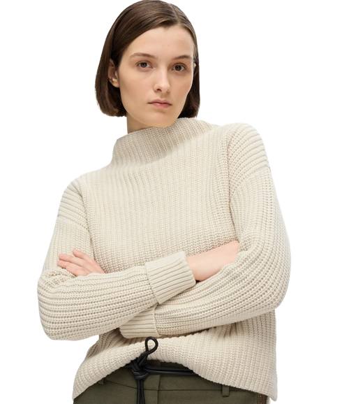 Selma Sus Ls Knit Pullover - Birch