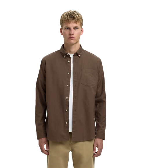 Regrick-Ox Shirt Ls - Morel