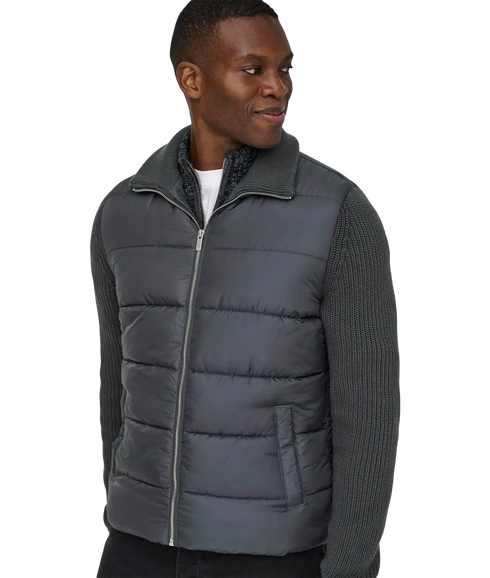 Mane Life Mixed Jacket Otw - Grey