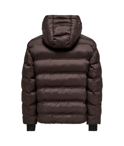 Union Seamles Life Hood Puffer Jacket - Coffee Bean