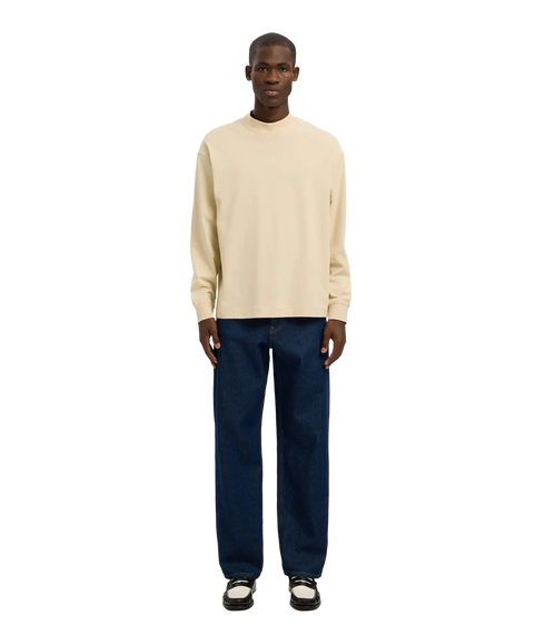 Relaxpoul Ls Mock Neck Tee - Angora