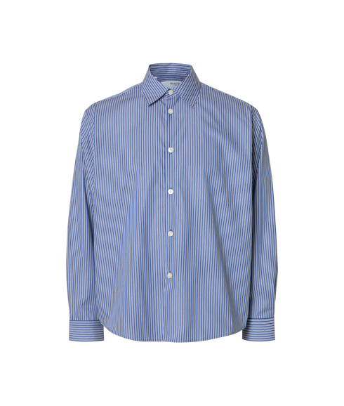 Rlxhenri Stripe Ls Shirt - Medieval Blue Multi Stripes