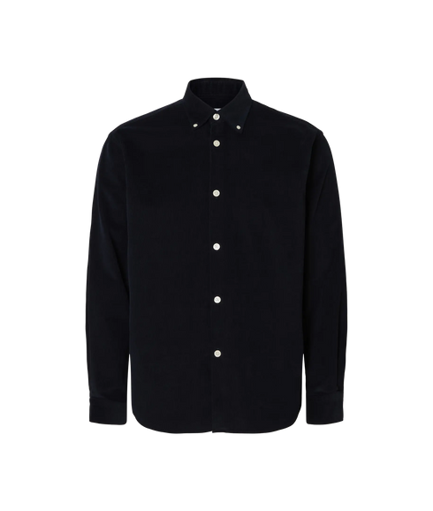 Danni Cord Reg LS Shirt - Blue