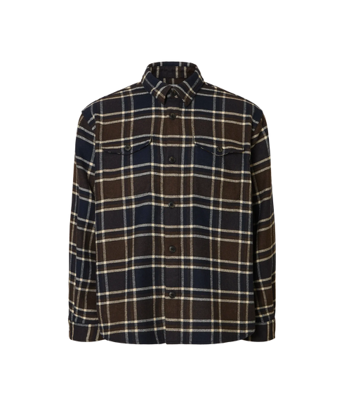 Rlxpablo Wool Blend Overshirt - Dark Brown Melange Multicolor