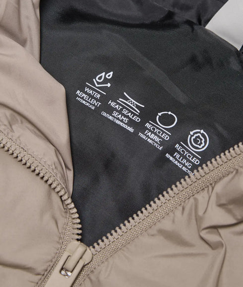 Union Seamles Life Hood Puffer Jacket - Castor Gray