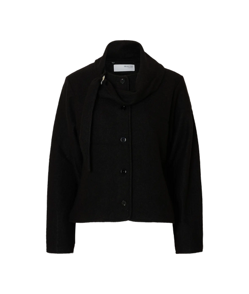Darla Ls Knit Jacket - Black