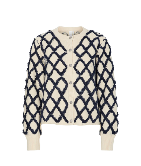 Zigly Ls Knit Cardigan S. - Birch Navy Blazer