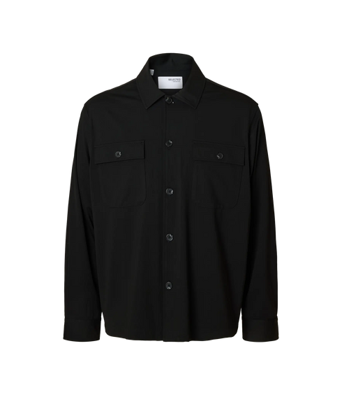 Reg Lorent Bi-Stretch Overshirt Noos - Black