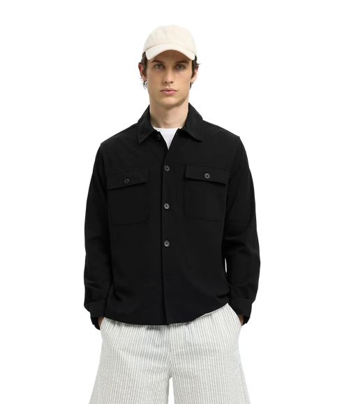 Reg Lorent Bi-Stretch Overshirt Noos - Black
