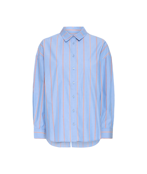 Sadia Stripe Shirt - Blue Yonder