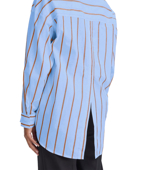 Sadia Stripe Shirt - Blue Yonder