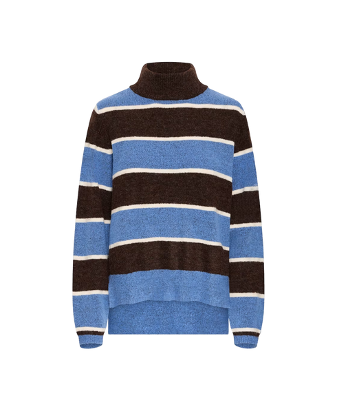 Edeen Stripe Jumper - Coffee Bean