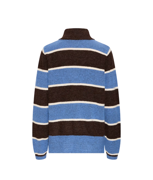 Edeen Stripe Jumper - Coffee Bean