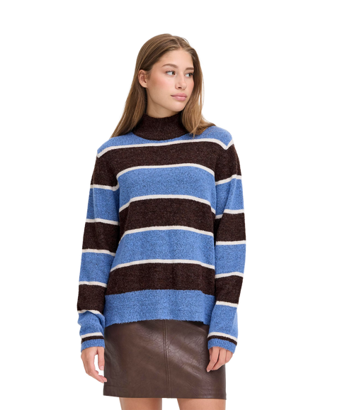 Edeen Stripe Jumper - Coffee Bean