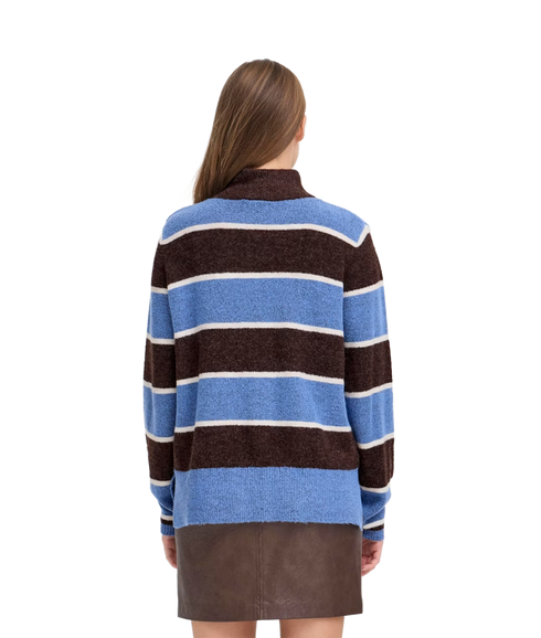 Edeen Stripe Jumper - Coffee Bean