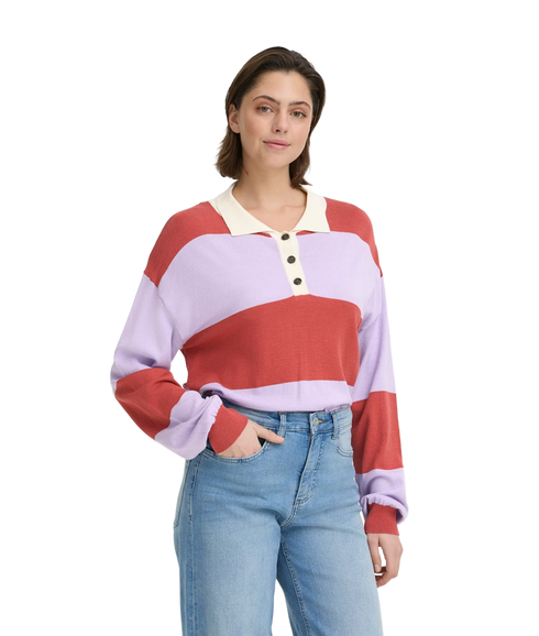 Boston LS Pullover - Purple Rose