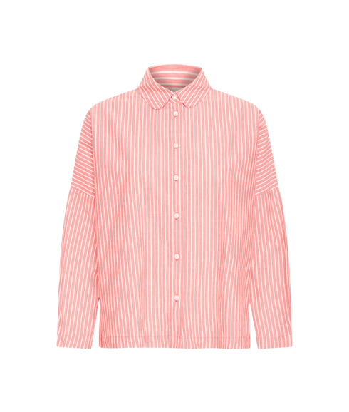 Giley Ls Shirt - Birch/Pink Stripe