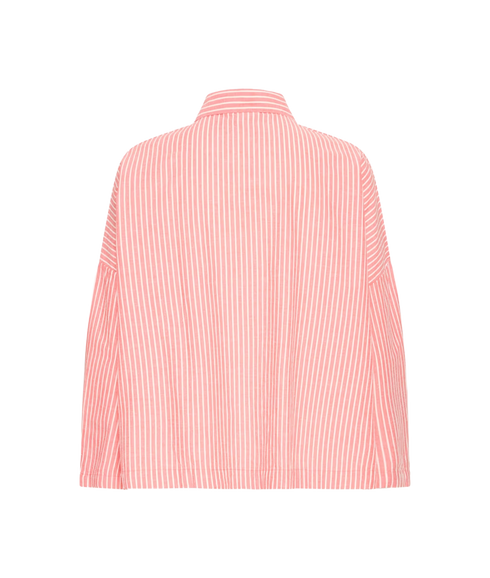 Giley Ls Shirt - Birch/Pink Stripe