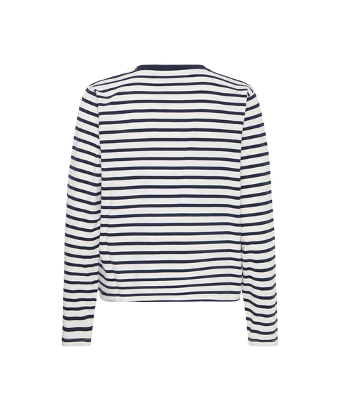 Mira Loose Ls T-Shirt - Total Eclipse/Cloud Dancer