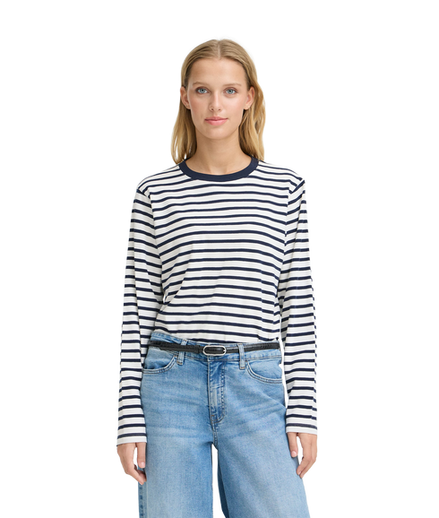 Mira Loose Ls T-Shirt - Total Eclipse/Cloud Dancer