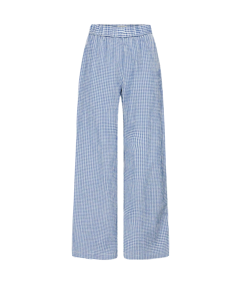 Jilma Trousers - Sodalite Blue/White Check