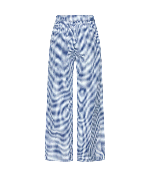 Jilma Trousers - Sodalite Blue/White Check