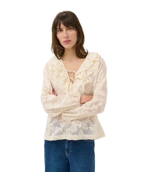Zaira Blouse - Whisper White