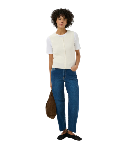 Gemma Waistcoat - Whisper White