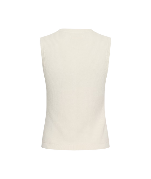 Gemma Waistcoat - Whisper White