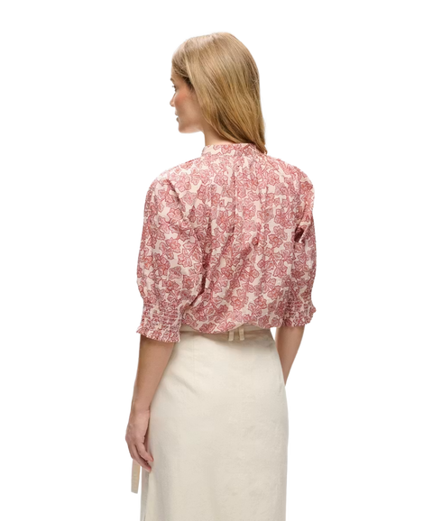 Almeras Shirt - Roasted Russet Leaf Print
