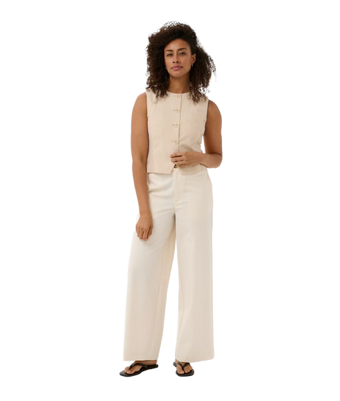 Brita Pants - Whisper White Stripe