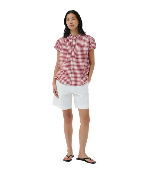 Bjanka Blouse - Burnt Russet Check