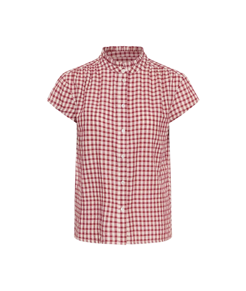 Bjanka Blouse - Burnt Russet Check