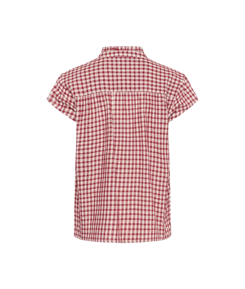 Bjanka Blouse - Burnt Russet Check