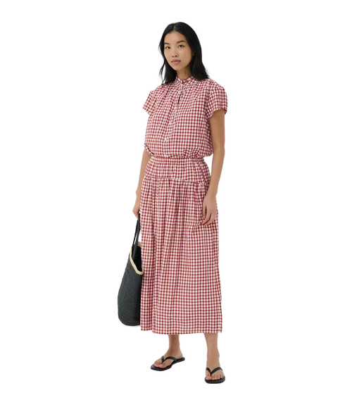 Brunhild Skirts - Burnt Russet Check