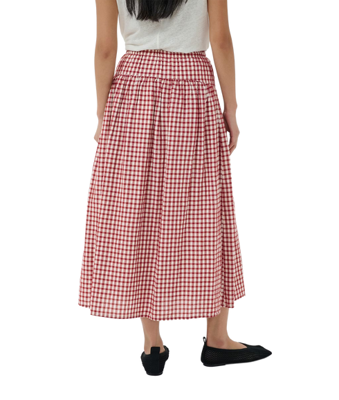 Brunhild Skirts - Burnt Russet Check