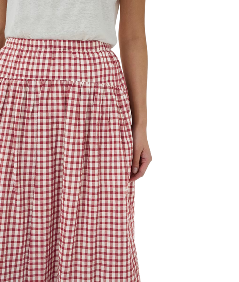 Brunhild Skirts - Burnt Russet Check
