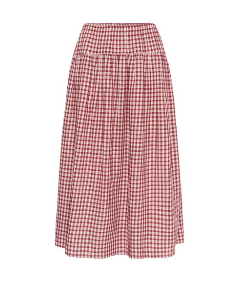Brunhild Skirts - Burnt Russet Check