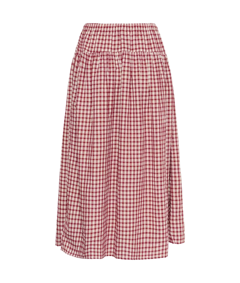 Brunhild Skirts - Burnt Russet Check