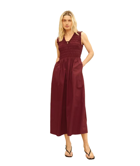 Borgnette Dress - Burnt Russet